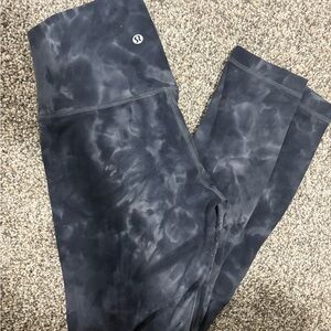 Lululemon Black Tie-Dye Align Leggings